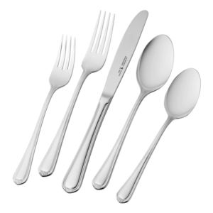 65pc+Alcea+18%2F10+Stainless+Steel+Flatware+Set