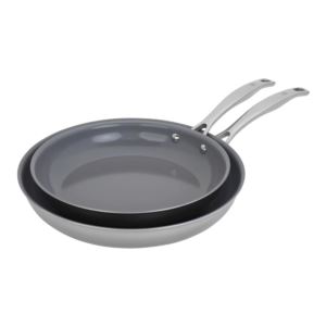 CLAD+H3+2pc+Ceramic+Nonstick+Frying+Pan+Set