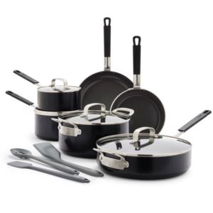 Ceramic+Nonstick+Aluminum+13pc+Cookware+Set+Black