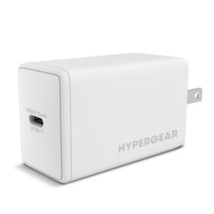 HyperGear+SpeedBoost+65W+USB-C+PD+GaN+Laptop+Wall+Charger+with+PPS+white