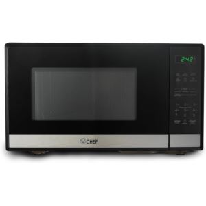 Commercial+Chef+.9+CuFt+Microwave+-+Stainless+Steel+%2A%2ANEW%2A%2A