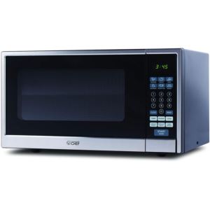 Commercial+Chef+1.1+Cu.+Ft.+Counter+Top+Microwave+-+Stainless+Steel%2FBlack