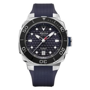 Men%27s+Seastrong+Diver+Extreme+Automatic+Navy+Rubber+Strap+Watch+Navy+Dial