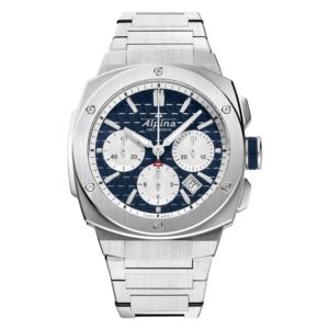 Alpiner+Extreme+Chronograph+Automatic+Stainless+Steel+Watch+Navy+Dial