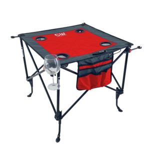 Adjustable+Height+Folding+Wine+Table+Red+%26+Gray