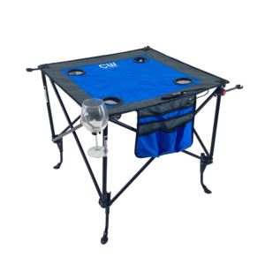 Adjustable+Height+Folding+Wine+Table+Blue+%26+Gray