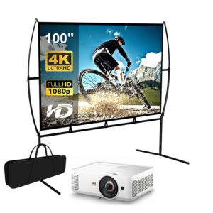 Viewsonic+1080p+Home+Theater+Projector+%2B+100%22+Portable+Cinema+Screen