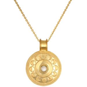 Satya+Moonstone+Gold+Moon+Phase+30%22+Necklace