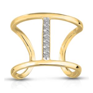 Contemporary+Diamond+Ring+Gold