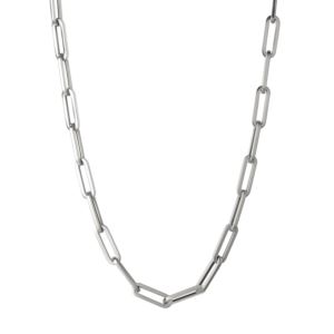 Chunky+Paperclip+Necklace+Silver