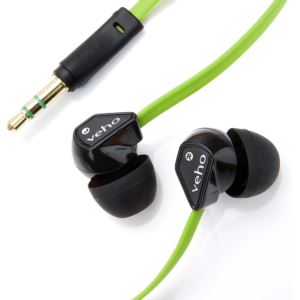 Veho+Z-1+Stereo+Anti-Tangle+In-Ear+Headphones+-+Green