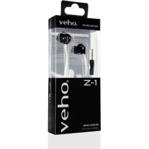 Veho+Z-1+Stereo+Anti-Tangle+In-Ear+Headphones+-+White