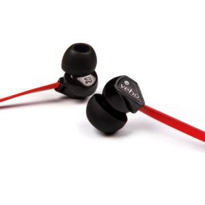 Veho+Z-1+Stereo+Anti-Tangle+In-Ear+Headphones+-+Red