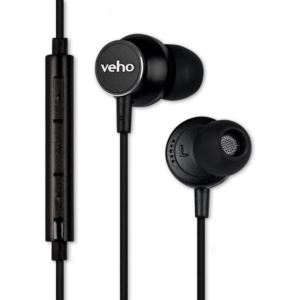 Veho+Z3+Metal+Series+In-Ear+Noise+Isolating+Headphones+-+Black