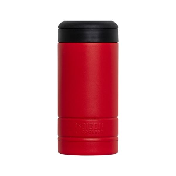 Red Slim Can Cooler | Bison Coolers