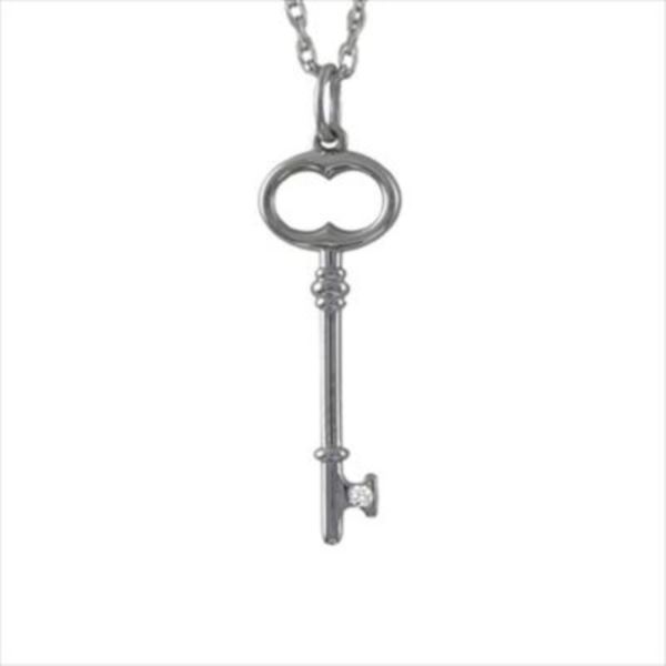 Key to the Future Single-Diamond Pendant