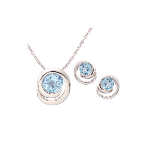 jilco blue topaz necklace